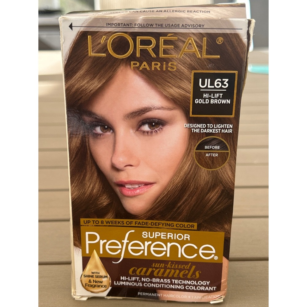 Loreal‎ Paris Superior Preference UL63 Hi Lift Gold Brown Permanent Haircolor